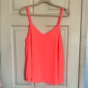 Torrid double layer chiffon pinkish orange cami top size medium